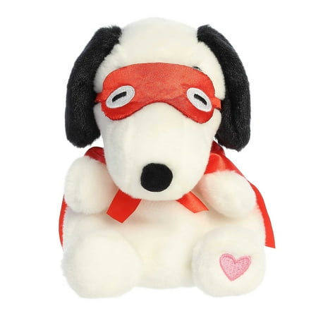 Aurora - Mini White Peanuts - Palm Pals 6" Snoopy Kissing Bandit - Adorable Stuffed Animal
