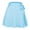 Blue, variant on Hrsba Bodycon Skirts for Women, Womens Stripe Knit Ruched Tie Dye Skirt with Adjustable Side Drawstring Detail