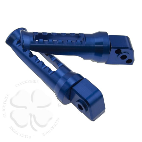 Blue Rear GP Foot Peg Passenger Rest Bar For Kawasaki Ninja ZX EX 650 Rear Set