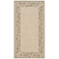 thumbnail image 2 of Safavieh Courtyard Eliza Botanical Indoor/Outdoor Area Rug, Sand/Black, 2' x 3'7", 2 of 9