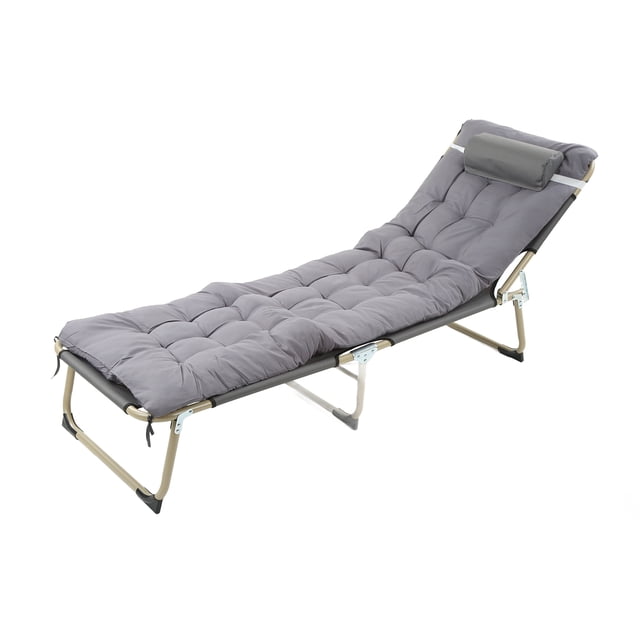 Folding Bed§single Person Folding Bed§camping Folding Bed§folding Reclining Lounger§camping Bedchair§single Bed Recliner Folding Bed Single Person Folding Reclining Lounger