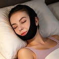 thumbnail image 4 of Double Chin Reducer, Face Slimming Strap V Line Lifting, Soft Facial Shaping Band for Sleeping Daily Use, Jawline Contouring Beauty Accessory, Black, 4 of 6