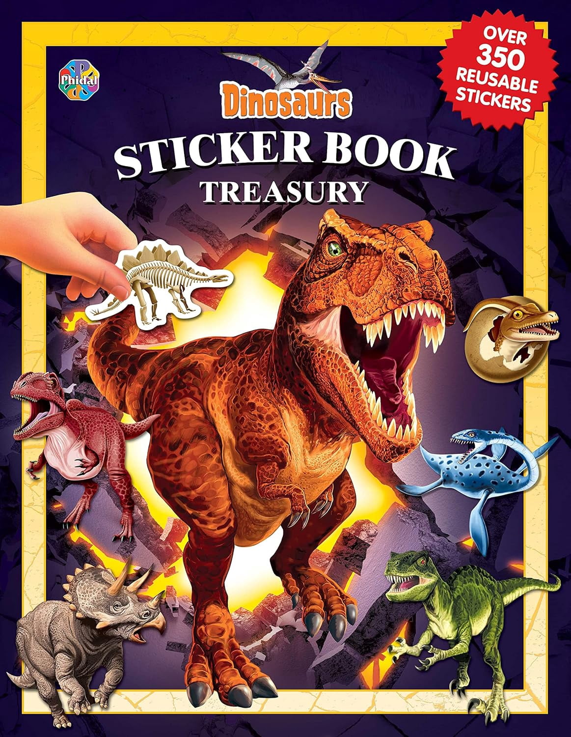 New and Trending: Dinosaurs Sticker Book Treasury by Phidal Publishing Inc. (Trade paperback)