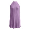thumbnail image 6 of DHFJKG Casual Halter Dresses For Women Wedding Guest Dress Textured Sleeveless Off The Shoulder Mini Dress Summer Comfortable Dresses, 6 of 6