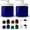 Blue/White, variant on Royal Massage 16oz Massage Oil/Lotion/Cream Pump Jar with Locking Twist Top (Green/Black, 1)