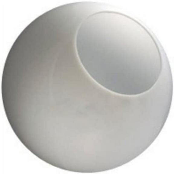 14 in. White Acrylic Globe - with 5.25 in. Neckless Opening - American 3201-14020-003$$Tools & Hardware Other