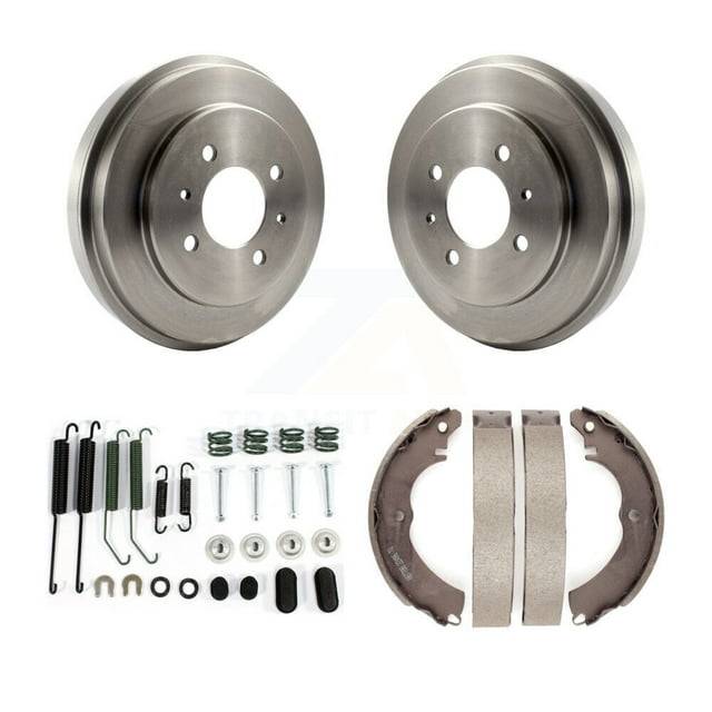 Transit Auto Chaussures de Frein Arrière et Kit de Ressort pour Voiture 2007 Mitsubishi Lancer LS Diamond avec Roues d'Usine 14 Pouces K8N-100551