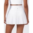 thumbnail image 2 of Falda CRZ YOGA Deportiva Plisada de Cintura Alta Blanca Talla M, 2 of 6