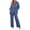 Blue, variant on 2 Piece Sets for Women Textured Button Down Shirt Wide Leg Pant 2-Piece Linen Co-ord Set,Sizes S-2XL