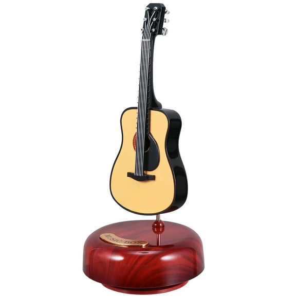 unbranded Caja De De Guitarra En Marrón Con Vintage Para Del Hogar