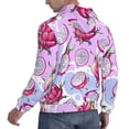 thumbnail image 6 of Honeii Dragon Fruit Pattern Mens Hoodies Men's Loose Sleeve Sweatshirt,Pullover Hooded Sweatshirt for Men,Essentials Hoodie-Large, 6 of 7