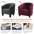 thumbnail image 6 of CJC Stretch Velvet Sofa Cover Club Chair Slipcover Plush Chair Covers, Spandex Elastic Armchair Couch Cover Sofa Furniture Protector for Bar Counter Living Room Internet Cafes Hotel, 6 of 8