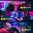 thumbnail image 4 of GTRACING Gaming Chair with Footrest Ergonomic Reclining Office Chair Swivel Rocker, Purple, 4 of 6