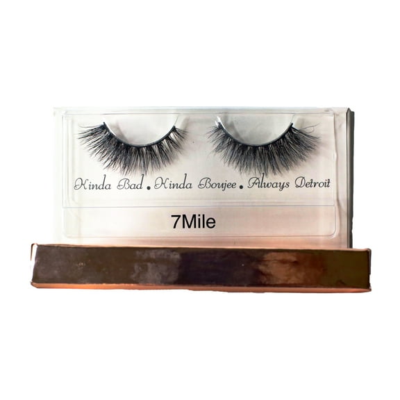 Sashaysorella 7 Mile Mink Lash False Eyelashes, 1 Pair