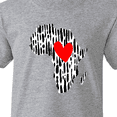 thumbnail image 4 of Inktastic Black History Month Ink Print African Heart Youth T-Shirt, 4 of 5