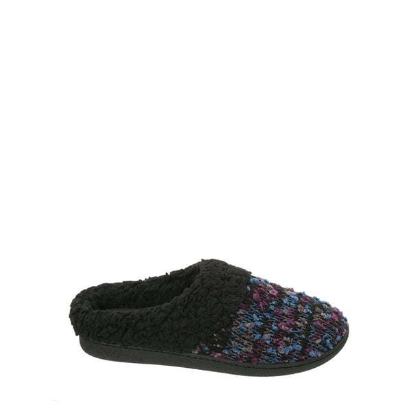 dearfoams women's knit clog slippers