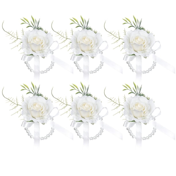 Oferta por tiempo limitado!Pulsera de ramillete de muñeca, ramillete y ramillete de graduación, pulsera de ramillete de rosas para fiesta de graduación de aniversario de boda