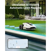 Mammotion YUKA 3000 Robot Lawn Mower, Auto Mapping, AI Obstacle Avoidance, Reception 0.75 Acre, Max 1 Acre, Dual Cutting Discs, APP Control, with 4G