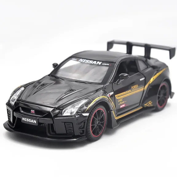 1:32  GTR R35 alloy simulation force control toy car model ornaments collection