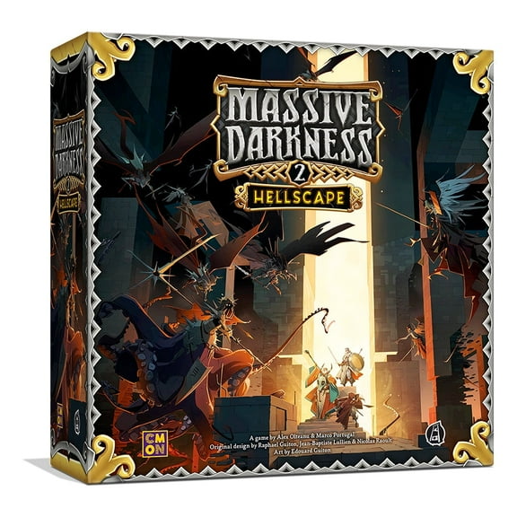Massive Darkness 2: Hellscape Cooperative Board Game for Ages 14 and up,, from Asmodee