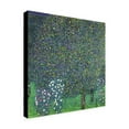 thumbnail image 3 of Trademark Fine Art Gustav Klimt Roses Under the Trees, 1905 Canvas Wall Art - 18x18, 3 of 5