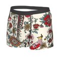 thumbnail image 2 of Disketp Dark Enchanted Flowers And Birds Men'S Boxer Briefs,Soft And Breathable Cotton Underwear With Comfortflex Waistband, 2 of 9