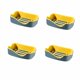 thumbnail image 1 of Caja de jabón de baño no perforada, caja de jabón de drenaje con ventosa, tira de sellado portátil para dormitorio doméstico montada en la pared, 4 Uds., azul oscuro, 1 of 5