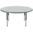 thumbnail image 5 of ECR4Kids 60in Round Premium Thermo-Fused Adjustable Activity Table Grey/Green/Black - Super Leg, 5 of 8