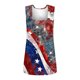 thumbnail image 4 of Puntoco Camisetas básicas sin mangas para mujer Camiseta sin mangas con cuello estampado del Día de la Independencia para mujer Camiseta holgada sin mangas, 4 of 5