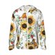 thumbnail image 1 of Balery Sunflowers Leaves And Birds Sudadera ligera de manga larga con capucha y protección solar UPF 50+ para hombre y mujer, ideal para pesca y running-Small, 1 of 7