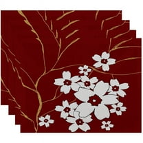 Simply Daisy 18" x 14" Floral Print Placemats, Set of 4