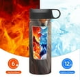 thumbnail image 6 of Sikiie Mystic Fox With Halo Print 18OZ Insulated Straw Cup, Portable Leak-proof Sports Water Bottle, Stainless Steel Water Cup Suitable for Home and Outdoor, 6 of 8