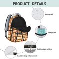 thumbnail image 4 of Pizza Printed Work Backpack - Comfortable & Roomy for Students & Professionals, Fun Pizza Theme, Padded Shoulder Support, Ideal Daily Carry, 4 of 6
