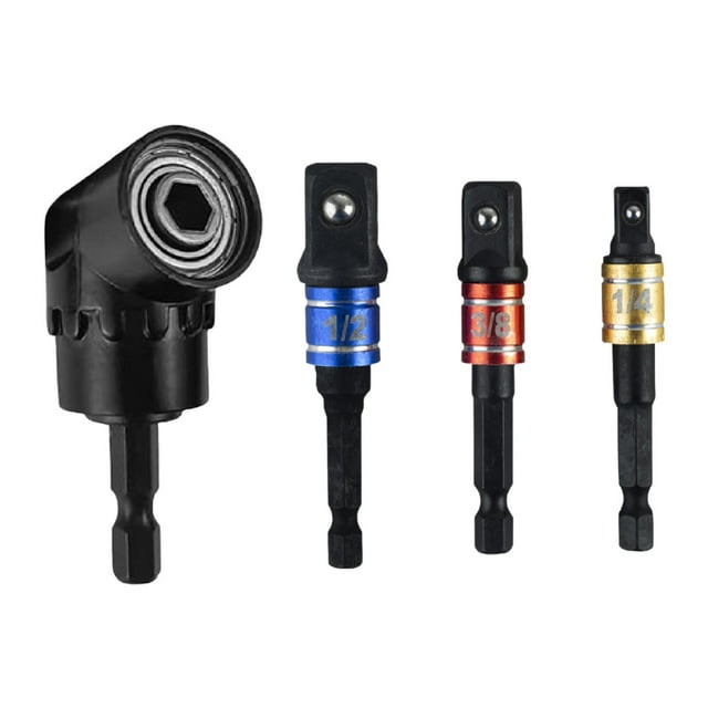 Extensión de doblador con mango hexagonal y mango de conexión rápida. Accesorio de destornillador eléctrico multifunción para taladros recargables. Tipo B