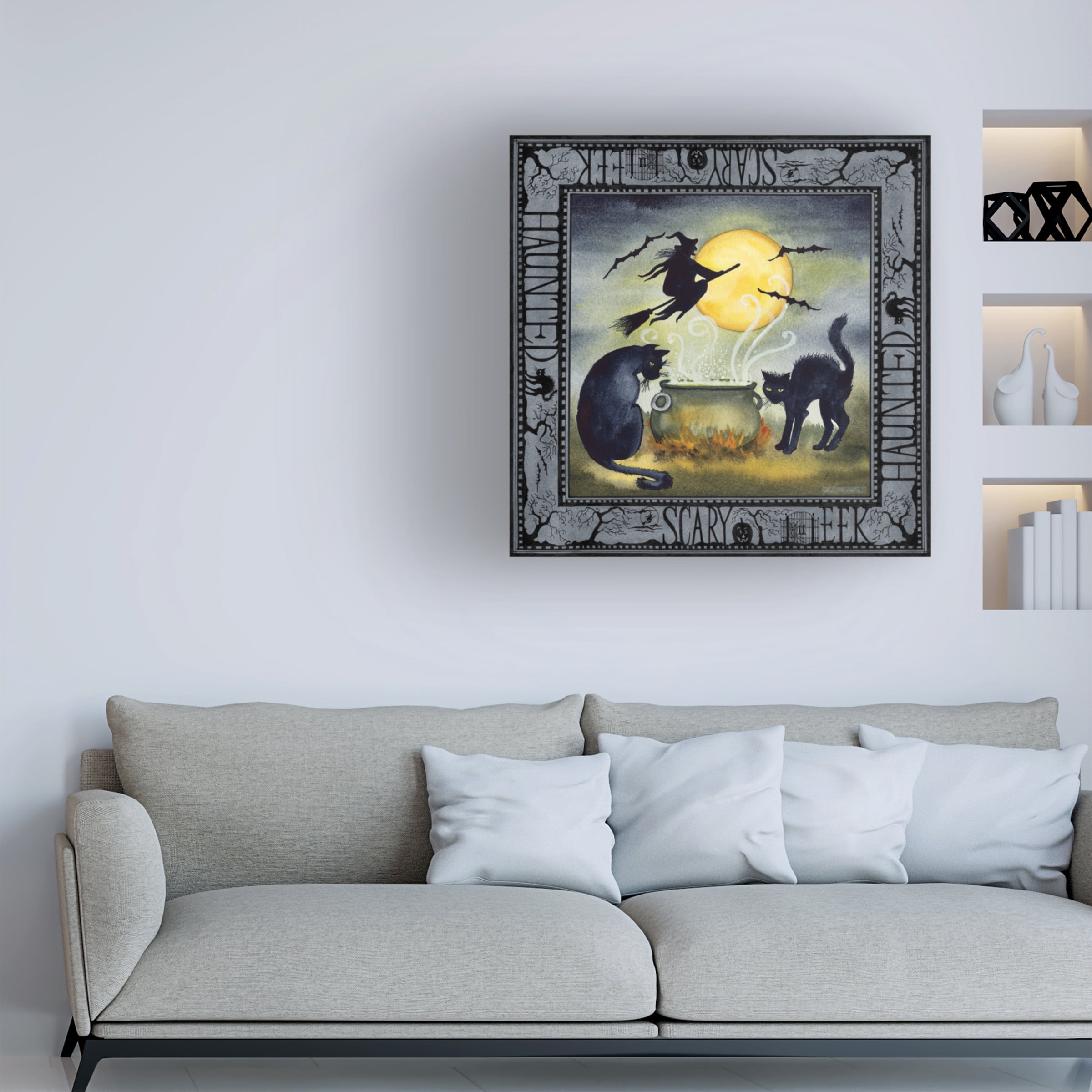 Trademark Fine Art 'Haunting Halloween Night III' Canvas Art by Kathleen Parr McKenna