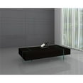 thumbnail image 2 of WOOD  WENGE COLOR COFFEE TABLE W/ 19mm TEMPERED GLASS BASE, 2 of 2