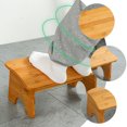 thumbnail image 5 of LABSERRON 1Set Wooden Chocolate Toilet Stool for Bathroom Use Step Stool Nonslip Ergonomic Seating 15.33X7.86X6.68in, 5 of 8