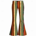 thumbnail image 4 of Men's Baggy Pants Printed Flared Long Pants Casual Bottom Trousers Bell Bottom Long Pants, 4 of 4