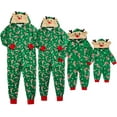thumbnail image 3 of Viworld Christmas Family Matching Pajamas Xmas PJs Mathching Set, Holiday Hooded Zipper Jumpsuit Family Sleepwear Sets Outfits, 3 of 8