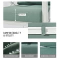 thumbnail image 5 of MBY 5-Piece Aluminum Patio Furniture Set, Outdoor Conversation Sofa Set with Coffee Table, All-Weather Deep Seating, Rust-Proof Frame for Backyard, Deck, Porch, or Balcony-White, 5 of 9