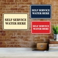 thumbnail image 4 of Signs ByLITA Classic Framed Self Service Water Here Durable ABS Plastic | Laser Engraved | Easy Installation | Elegant Design Sign (Ivory/Dark Brown) - Large, 4 of 8