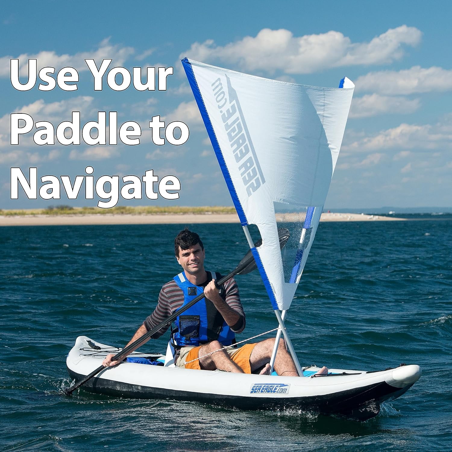 Sea Eagle QuikSail- Universal Kayak Quick Sail - Easy Setup