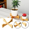 thumbnail image 2 of Modern Wood Plant Stand Indoor,Flower Pot Holder for Small Plants, Bedroom Shelf with Waterproof Coating, Farmhouse Decor for Succulents, Herbs, 2 of 6
