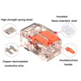 thumbnail image 4 of Electrical Compact Mini Push-in Terminal Blocks Universal Wire Connector Compact Splice Electrical Connectors Quick Terminal Block Fast Connector ORANGE 415, 4 of 8