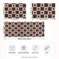 thumbnail image 2 of Yayeee Pillowcase Standard Size Set of 2 Satin Wrinkle Resistant Envelope Pillow Case, Checkered Stars Pattern, 2 of 8