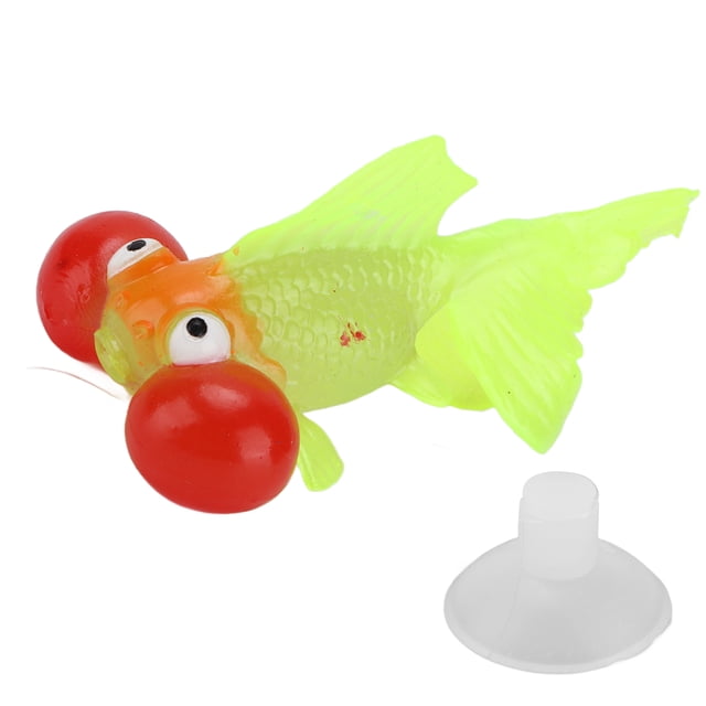 Fish Decoration, Aquarium Glowing Effect Silicone Simulation Gold Fish Fish Landscape Luminous Artificial Fish Ornament