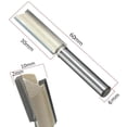 thumbnail image 4 of Fairnull 60mm Long 1/4 x 3/8 Inch Woodworking Straight Shank Dual Flute Router Bit Cutter, 4 of 7