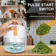 thumbnail image 3 of Electric Portable Herb Spice Grinder 60W USB Rechargeable, Large Capacity, Fast Grinding for Grinding Fresh and Dry Herb (White), 3 of 5