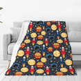 thumbnail image 1 of Balery Colorful Astronomy Manta de Felpa Suave y Acogedora – Cobija de Franela Aterciopelada para Cama, Lavable y Cálida para Sofá, Mascotas, Transpirable-60"x50", 1 of 7