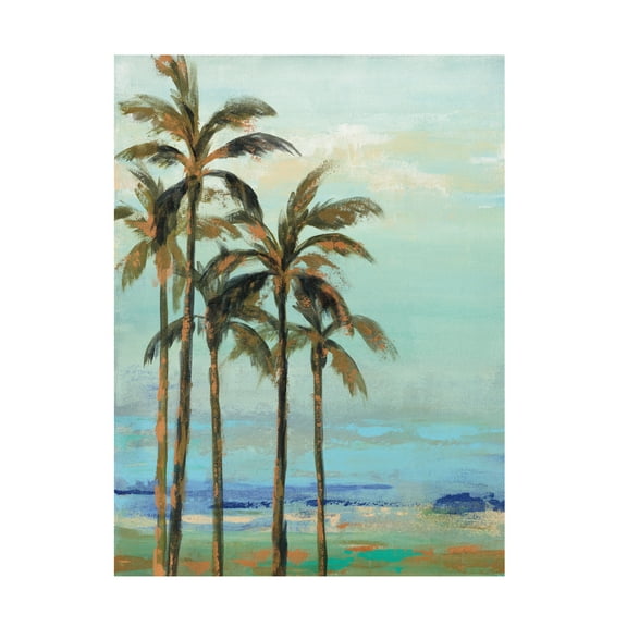 Trademark Fine Art 'Copper Palms II' Canvas Art by Silvia Vassileva